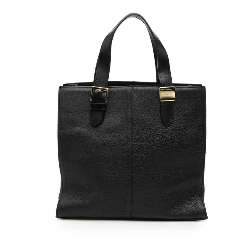 Burberry Leather Tote Black Leather Good condition - Front View
