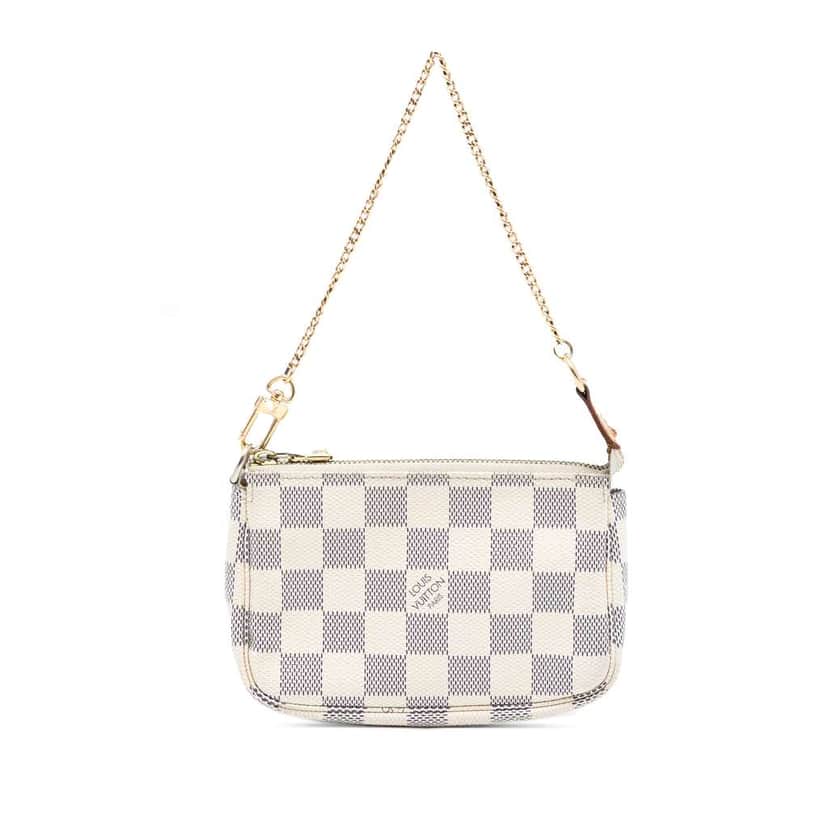 Louis Vuitton Damier Azur Mini Pochette Accessoires White Good condition - Front View