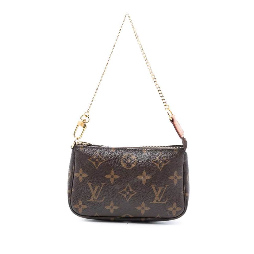 Louis Vuitton Monogram Mini Pochette Accessoires Brown Good condition - Front View