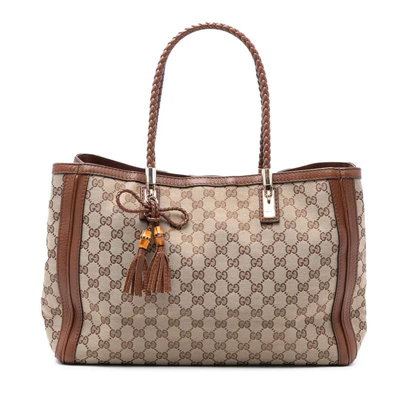 Gucci Medium GG Canvas Bella Tote Beige Good condition - Front View