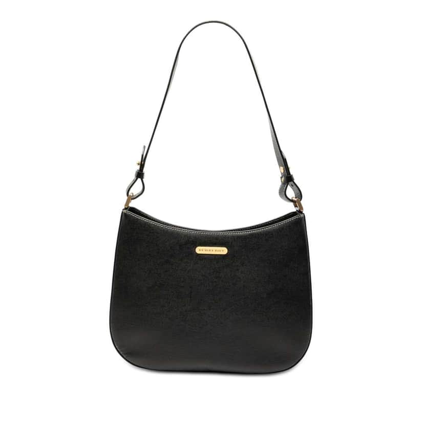 Burberry Leather Shoulder Bag Black Leather Good condition - Front View