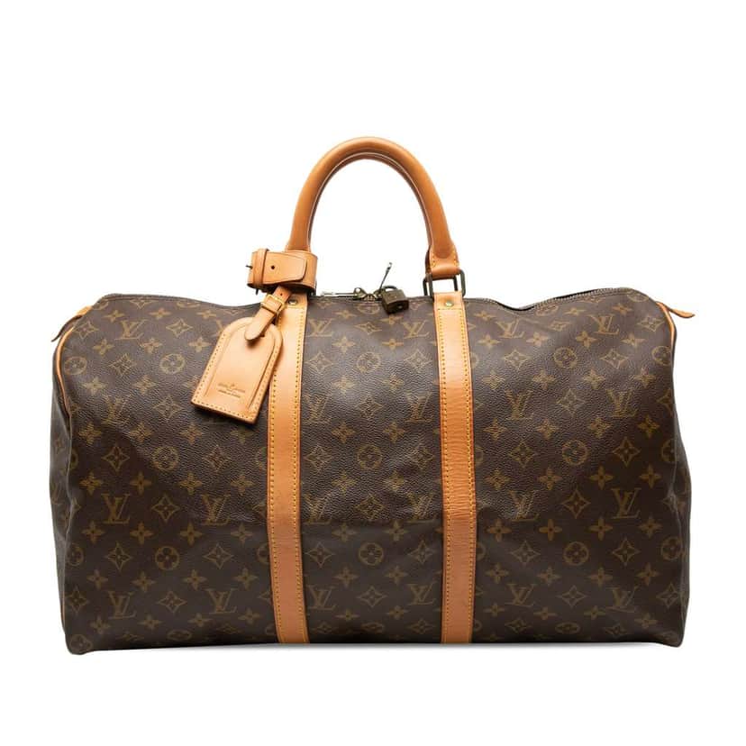 Louis Vuitton Monogram Keepall 50 Brown Good condition - Front View
