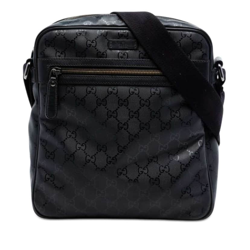 Gucci GG Imprime Crossbody Black Canvas Very good condition - Front View