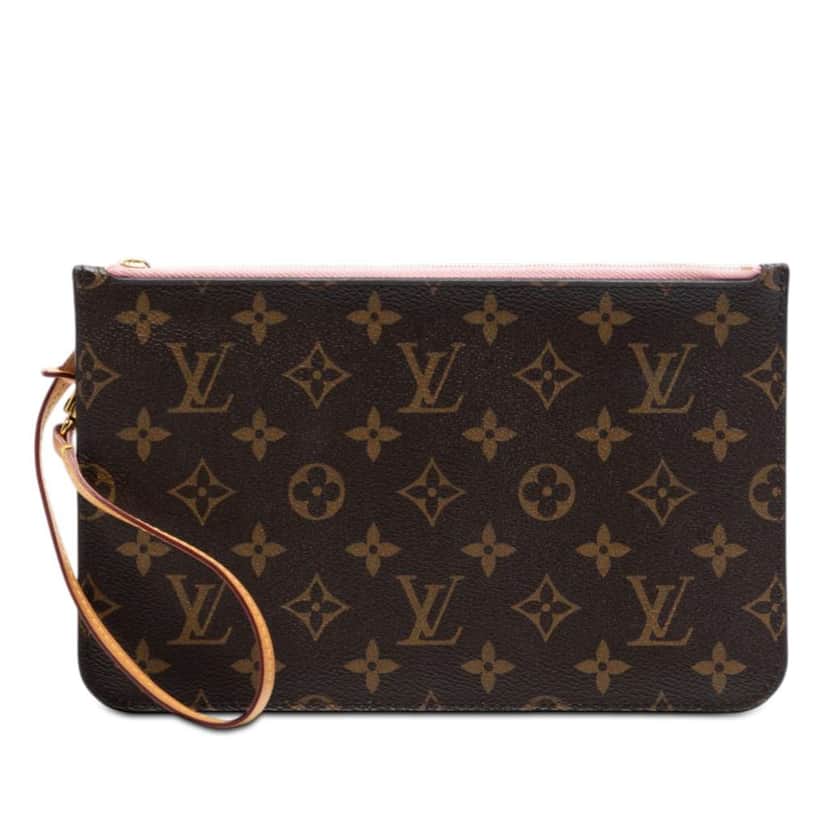 Louis Vuitton Monogram Neverfull MM Pochette Brown Very good condition - Front View