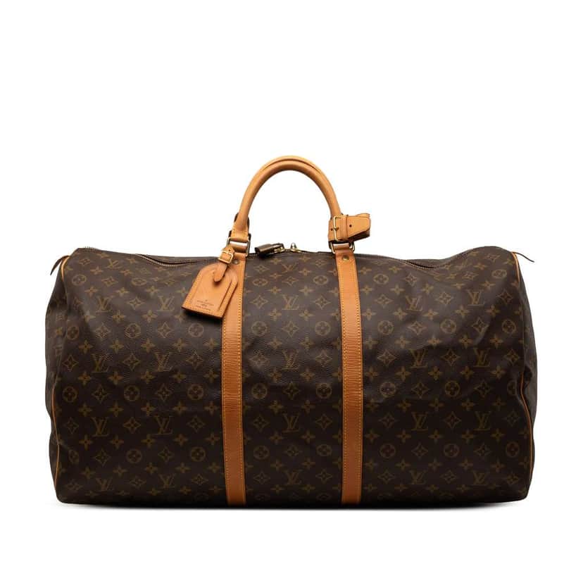 Louis Vuitton Monogram Keepall 60 Brown Good condition - Front View