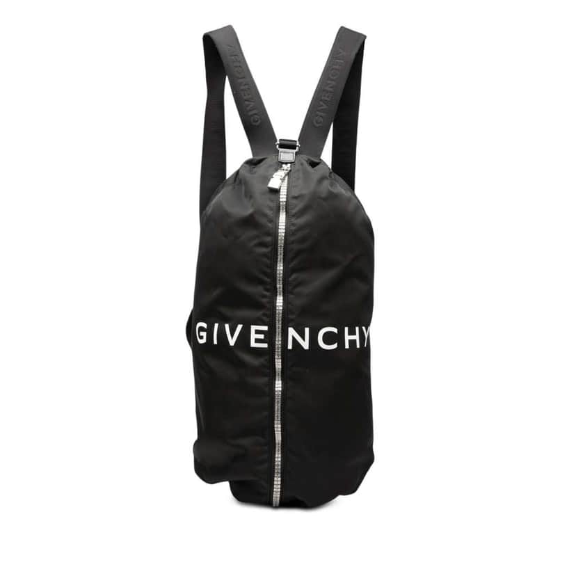 Givenchy Nylon G Zip Duffle Backpack Black Very good condition - Front View