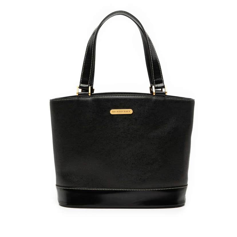 Burberry Leather Tote Black Leather Good condition - Front View