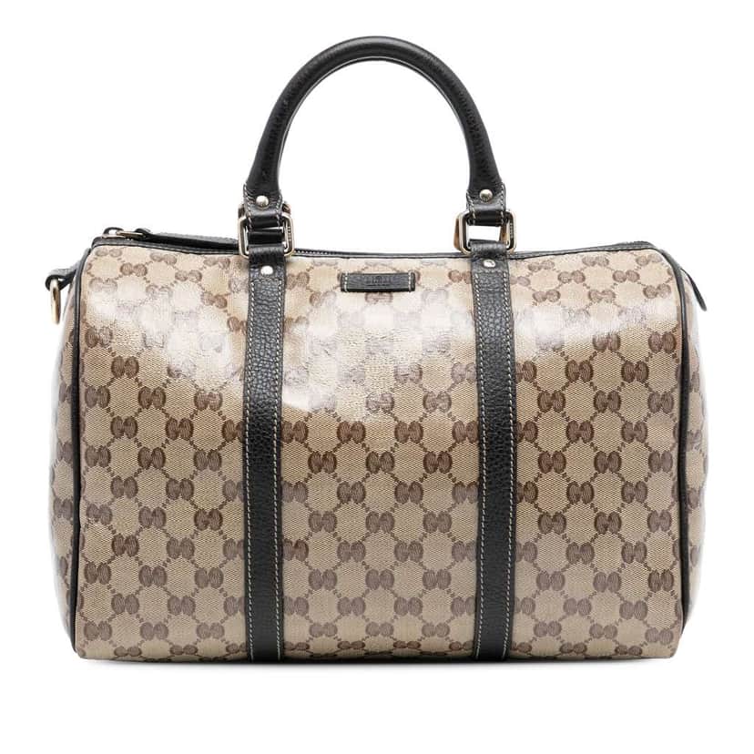 Gucci Medium GG Crystal Joy Boston Bag Beige Good condition - Front View