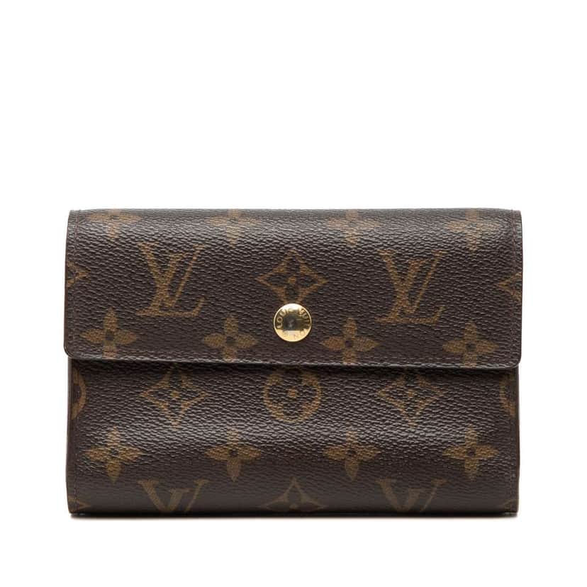 Louis Vuitton Monogram Alexandra Small Wallet Brown Good condition - Front View