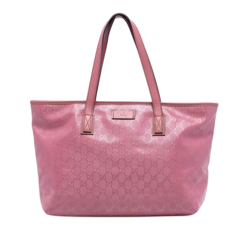 Gucci Medium GG Imprime Tote Pink Canvas Good condition - Front View