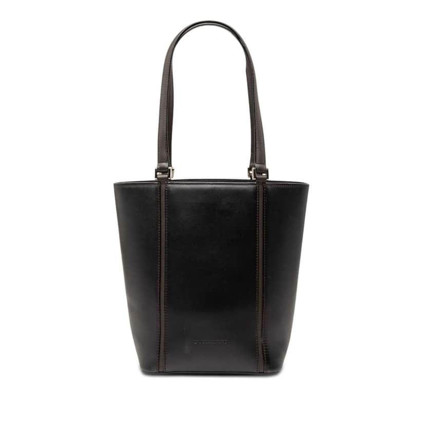 Burberry Leather Tote Black Leather Good condition - Front View