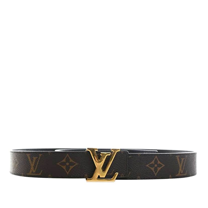 Louis Vuitton Monogram Initiales Reversible Belt Brown Good condition - Front View