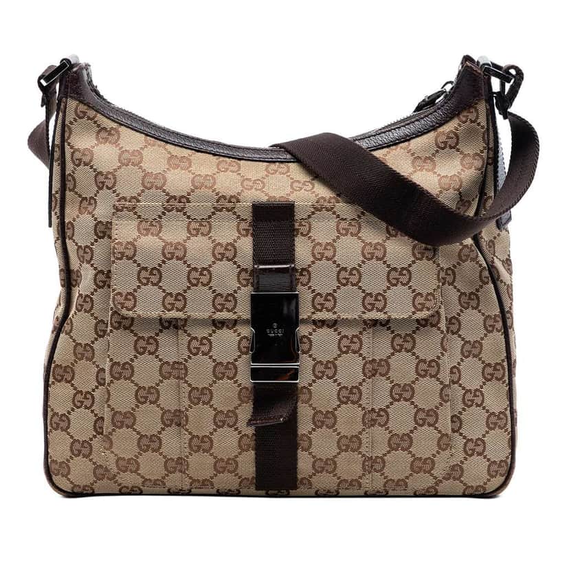 Gucci GG Canvas Crossbody Beige Fair condition - Front View