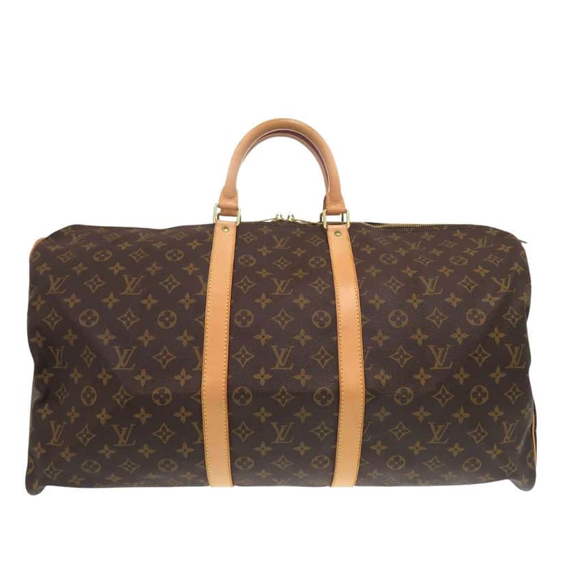 Louis Vuitton Monogram Keepall 55 Brown Good condition - Front View