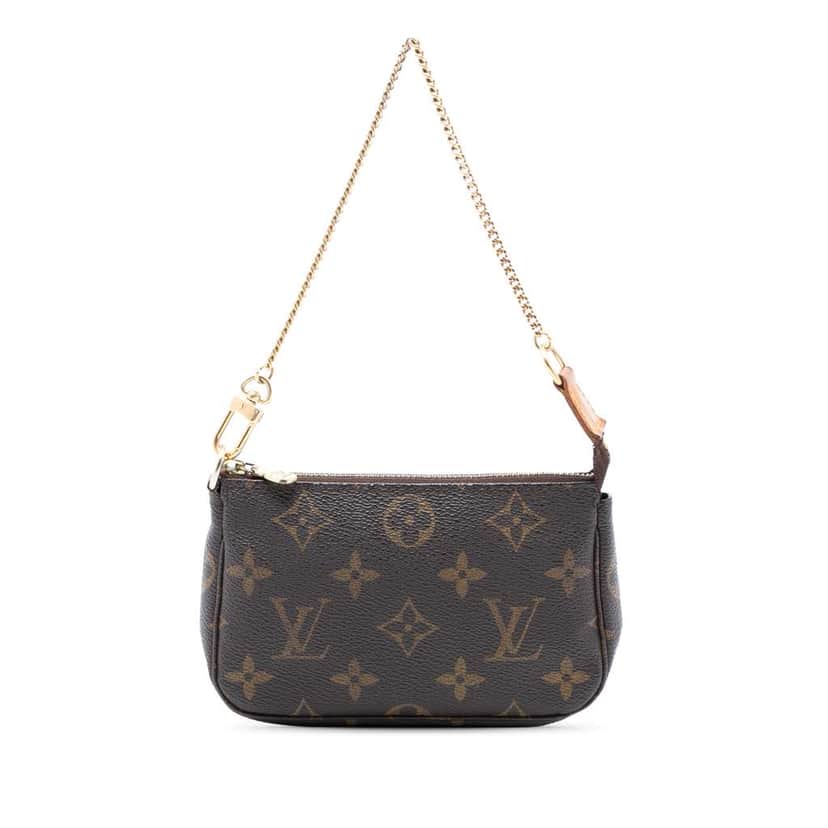Louis Vuitton Monogram Mini Pochette Accessoires Brown Very good condition - Front View