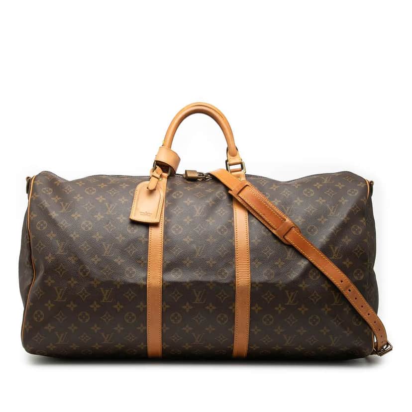 Louis Vuitton Monogram Keepall Bandouliere 60 Brown Good condition - Front View