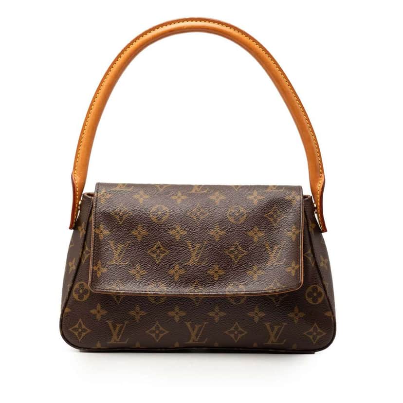 Louis Vuitton Monogram Mini Looping Brown Very good condition - Front View