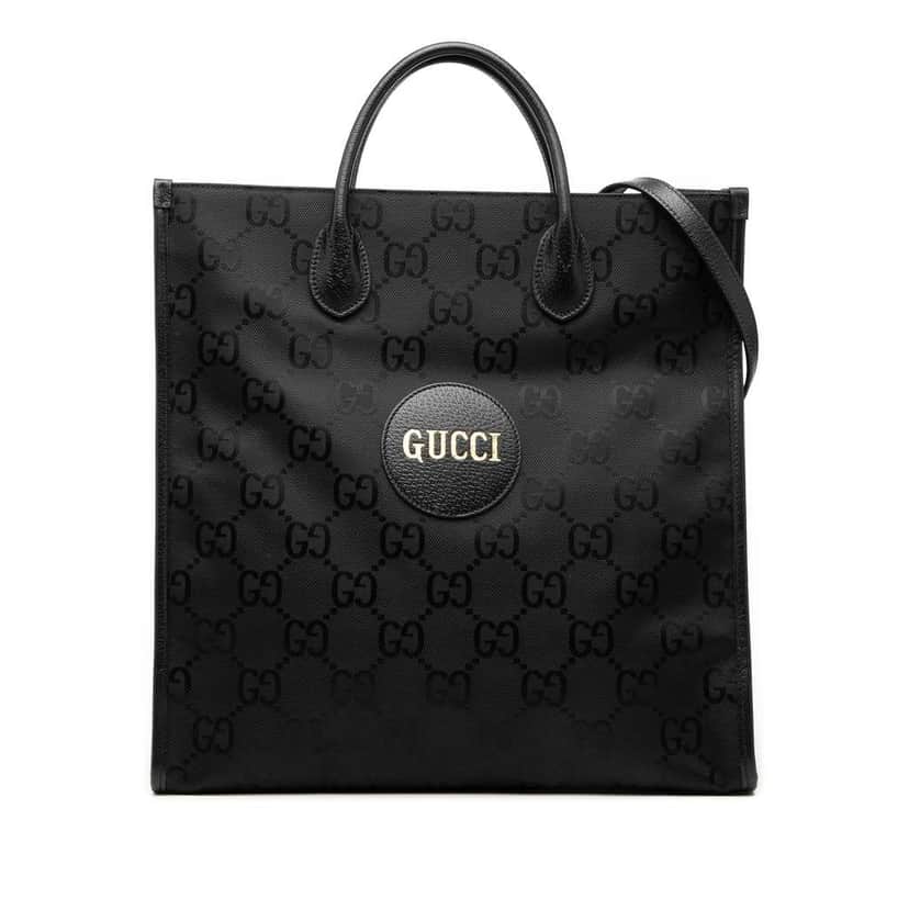 Gucci Medium GG Nylon Off the Grid Convertible Tote Black Very good condition - Front View