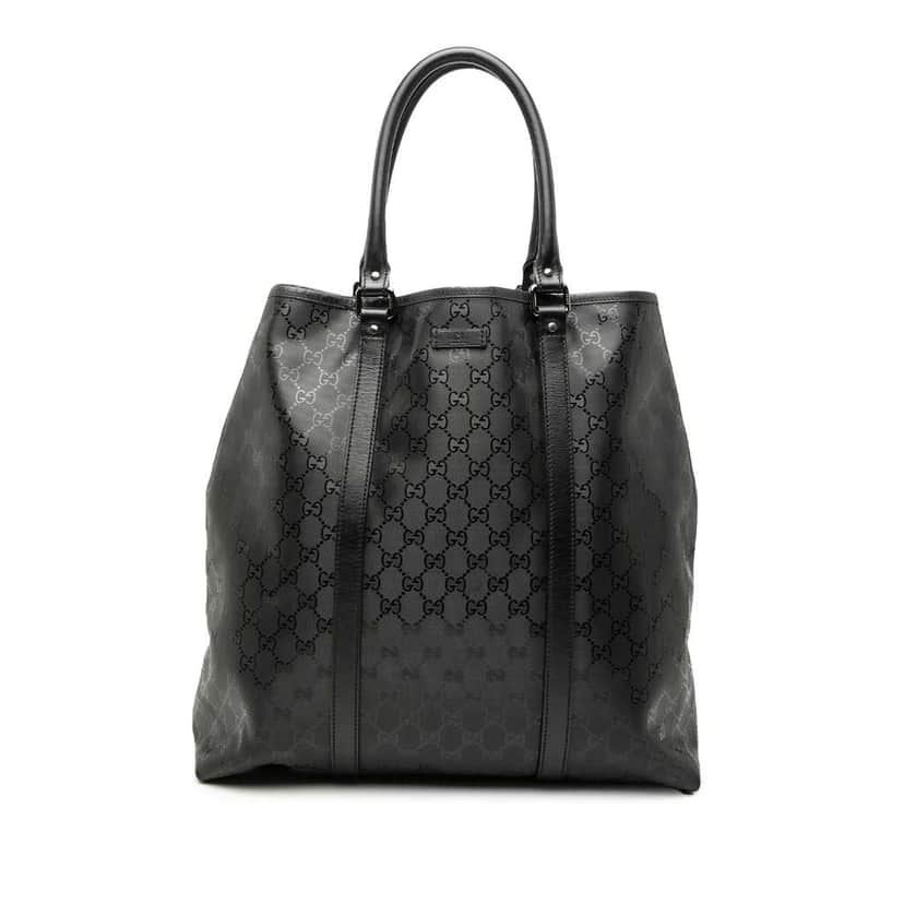 Gucci GG Imprime Joy Vertical Tote Black Canvas Very good condition - Front View