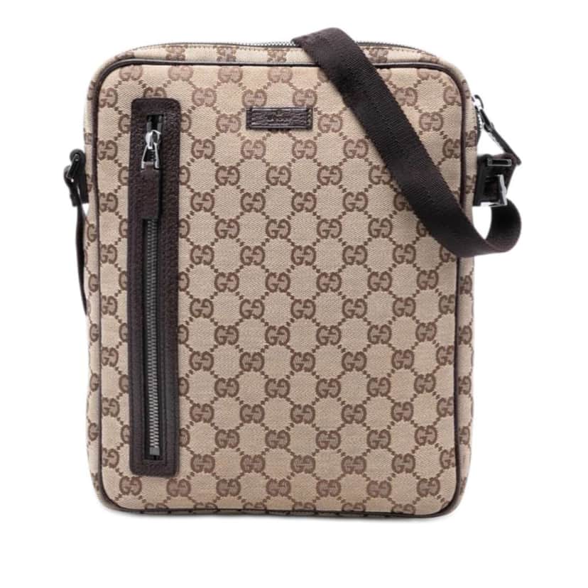 Gucci GG Canvas Crossbody Beige Very good condition - Front View
