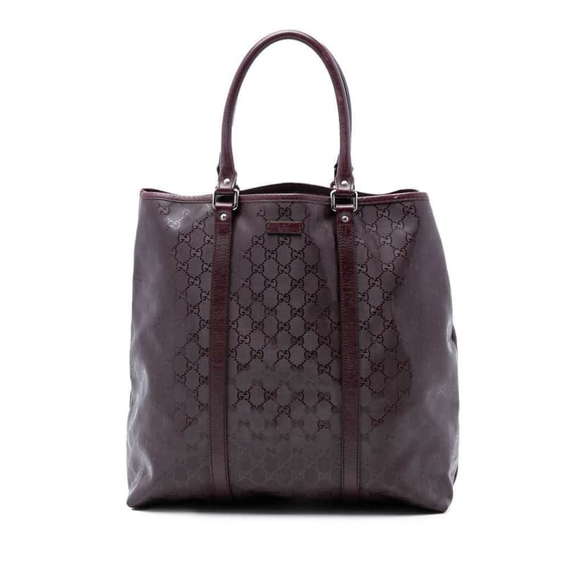 Gucci GG Imprime Joy Vertical Tote Red Canvas Very good condition - Front View