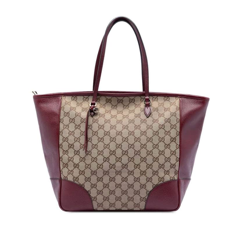 Gucci GG Canvas Bree Tote Beige Very good condition - Front View