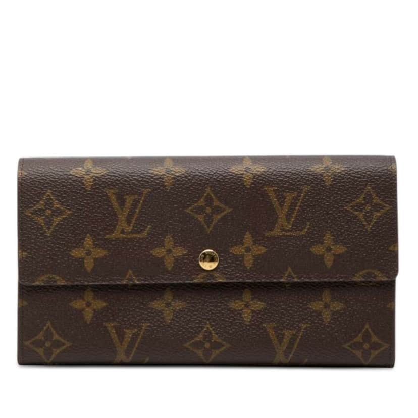 Louis Vuitton Monogram Sarah Long Wallet Brown Very good condition - Front View