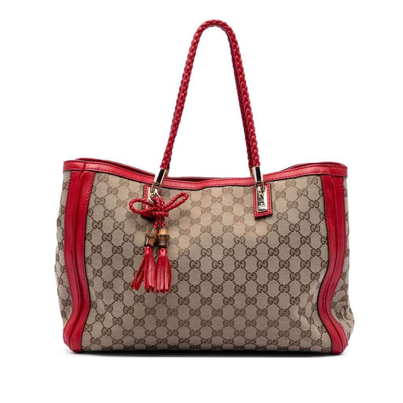Gucci Medium GG Canvas Bella Tote Beige Very good condition - Front View