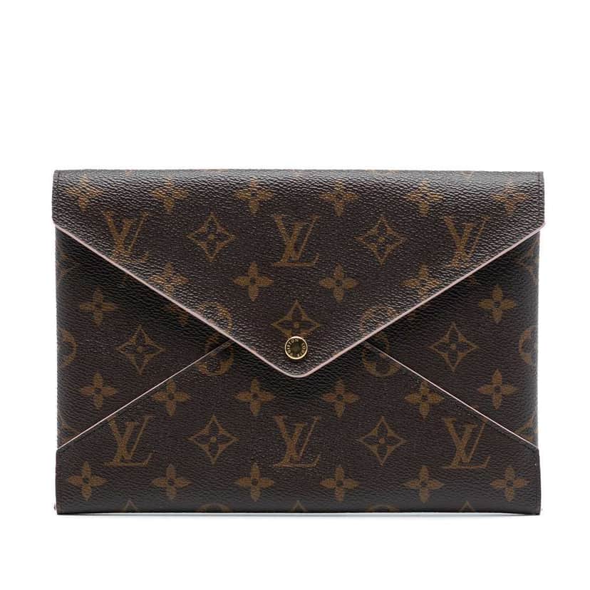 Louis Vuitton Monogram Pochette Kirigami GM Brown Very good condition - Front View