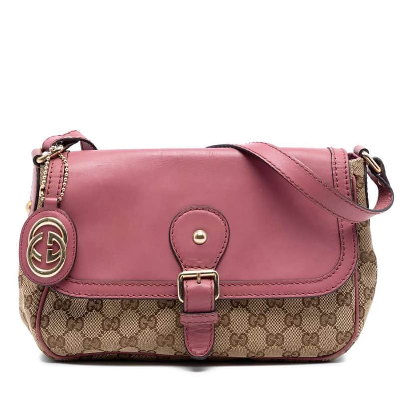 Gucci GG Canvas Sukey Crossbody Beige Very good condition - Front View