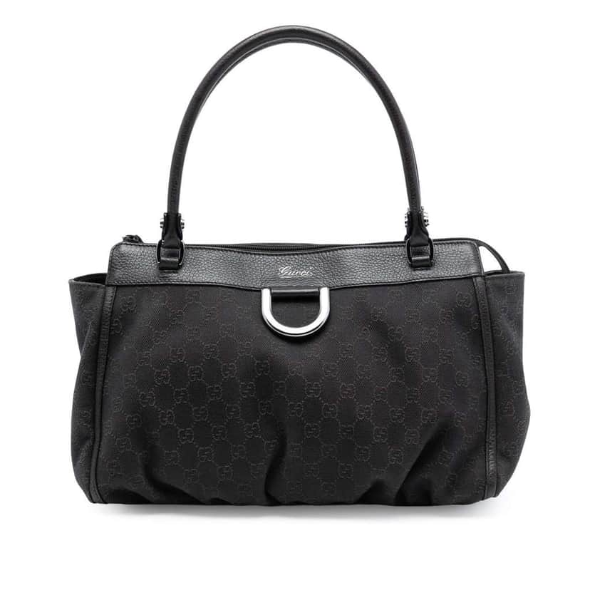 Gucci GG Canvas Abbey D Ring Tote Brown Canvas Good condition - Front View