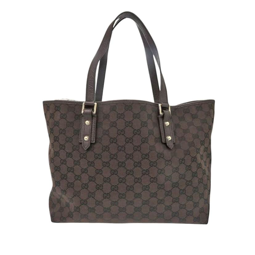 Gucci GG Canvas Tote Brown Canvas Good condition - Front View