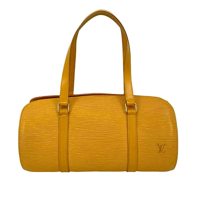 Louis Vuitton Epi Soufflot Yellow Leather Good condition - Front View