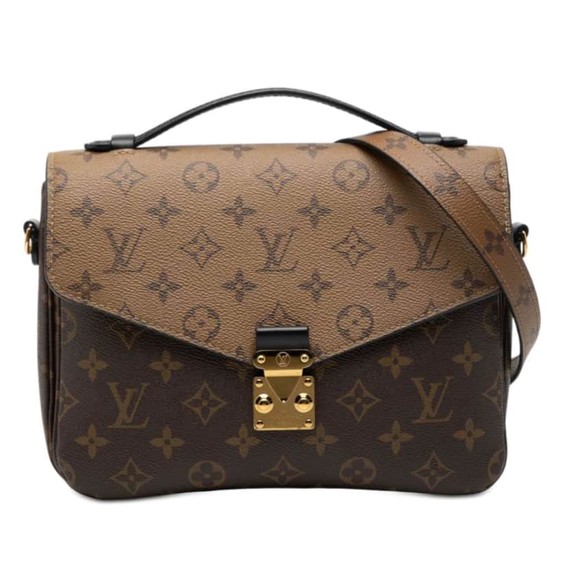 Louis Vuitton Monogram Reverse Pochette Metis Brown Good condition - Front View