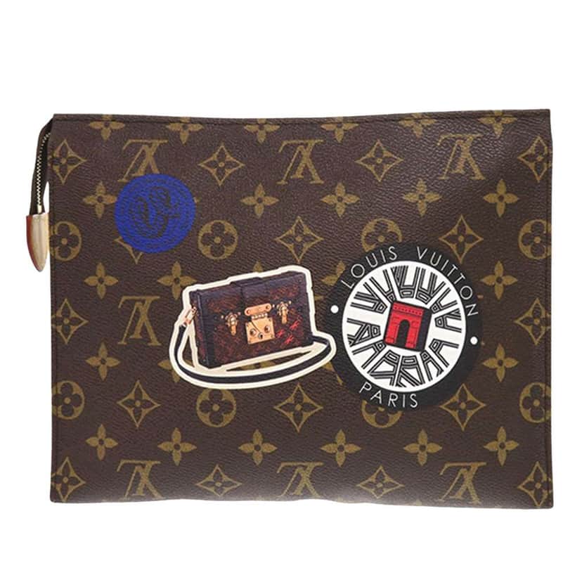Louis Vuitton Monogram World Tour Toiletry Pouch 26 Brown Good condition - Front View