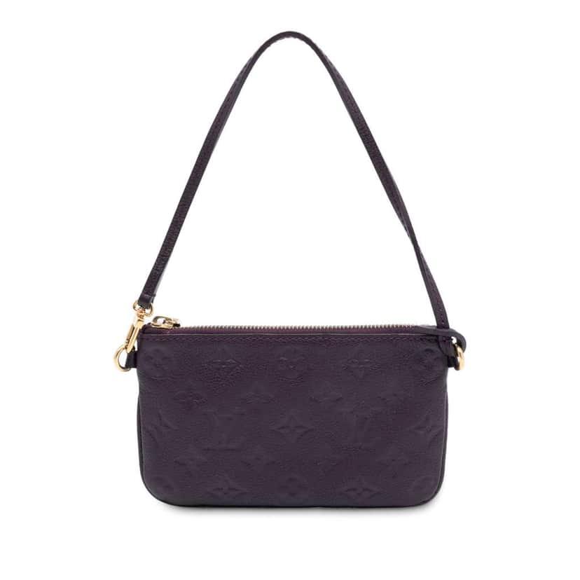 Louis Vuitton Monogram Empreinte Citadine Pochette Purple Leather Good condition - Front View