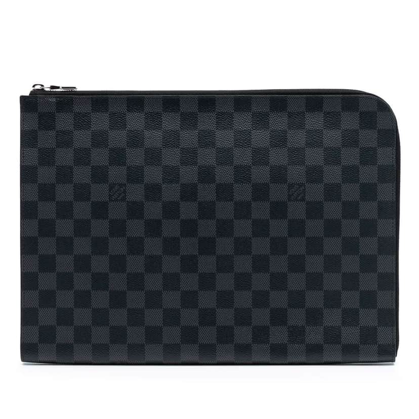 Louis Vuitton Damier Graphite Pochette Jour GM Black Good condition - Front View