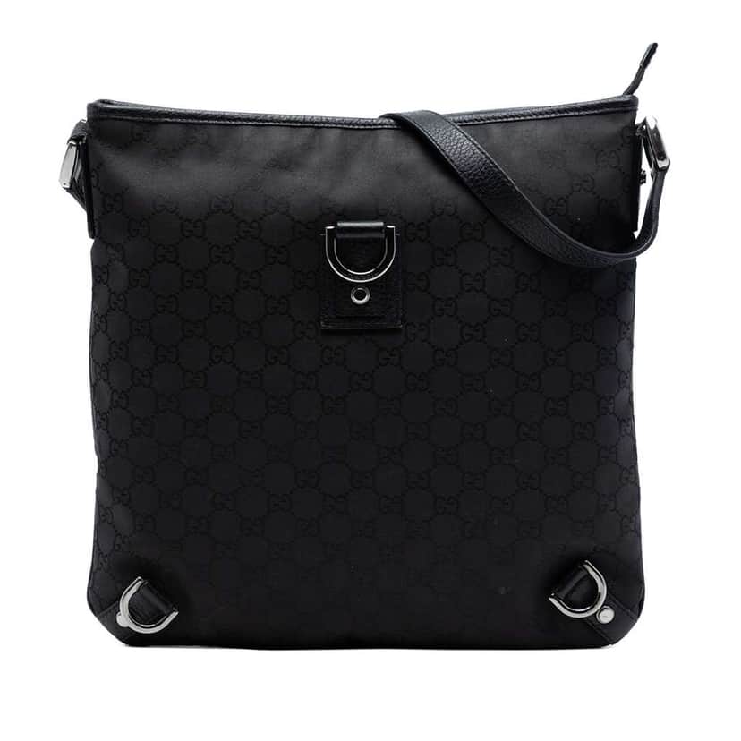 Gucci GG Canvas Abbey D Ring Crossbody Black Canvas Very good condition - Front View