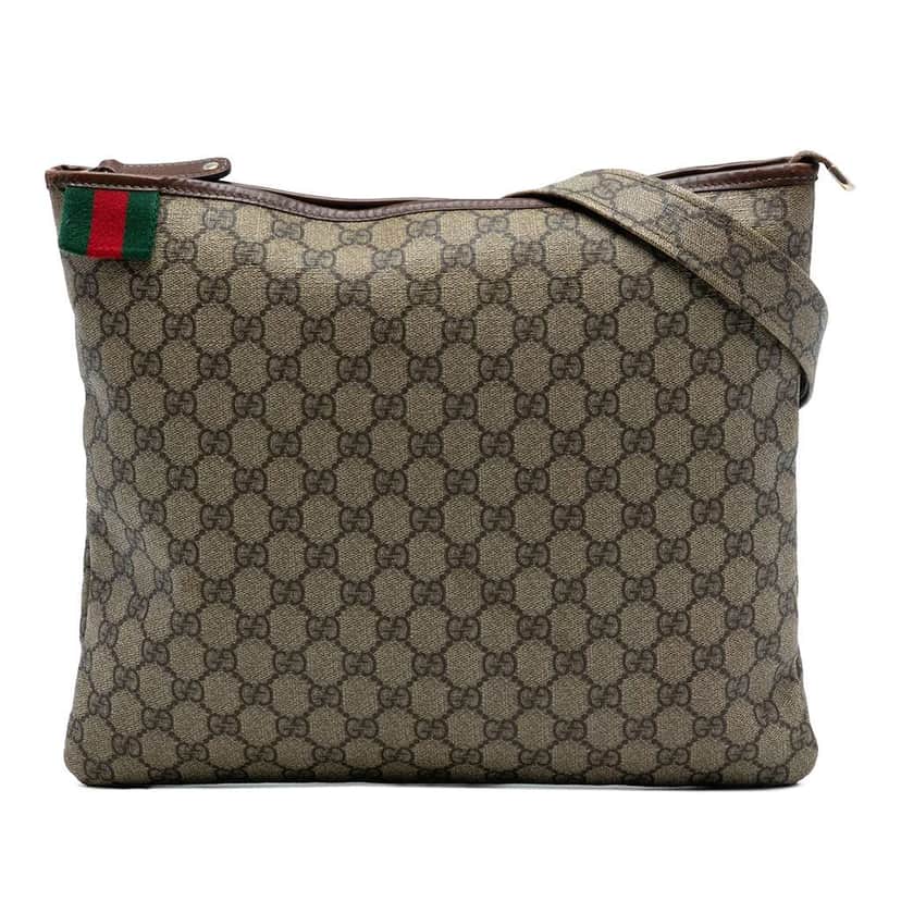 Gucci GG Supreme Web Crossbody Beige Very good condition - Front View