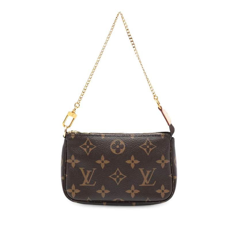 Louis Vuitton Monogram Mini Pochette Accessoires Brown Good condition - Front View