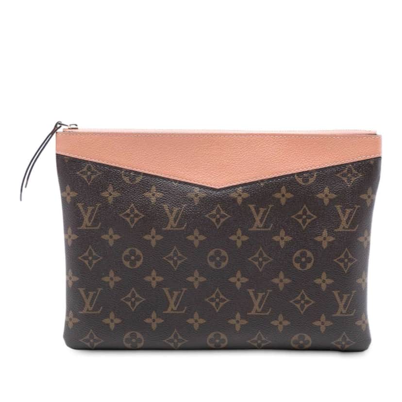 Louis Vuitton Monogram Daily Pouch Brown Very good condition - Front View