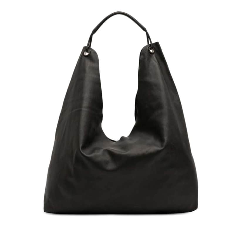 The Row Leather Bindle Three Hobo Black Leather Very good condition - Front View