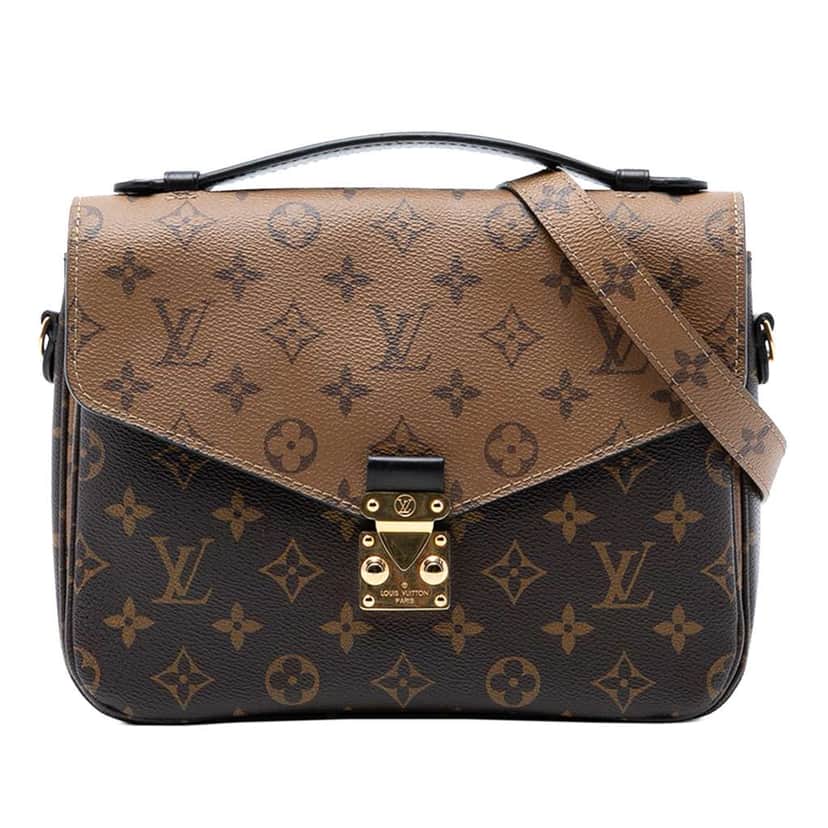 Louis Vuitton Monogram Reverse Pochette Metis Brown Very good condition - Front View