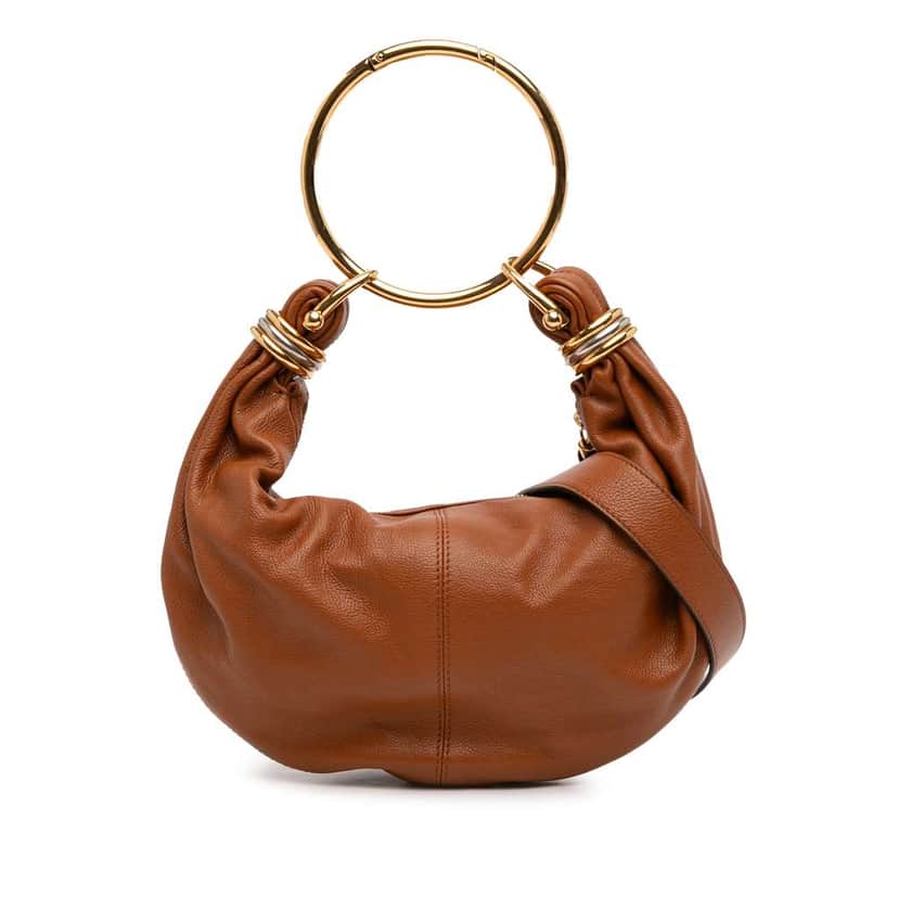 Chloé Small Leather Bracelet Hobo Brown Leather Good condition - Front View
