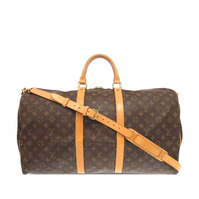 Louis Vuitton Monogram Keepall Bandouliere 55 Brown Very good condition - Front View
