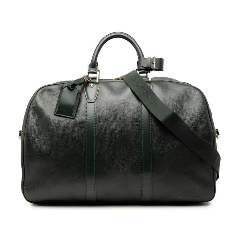 Louis Vuitton Taiga Kendall PM Green Leather Good condition - Front View