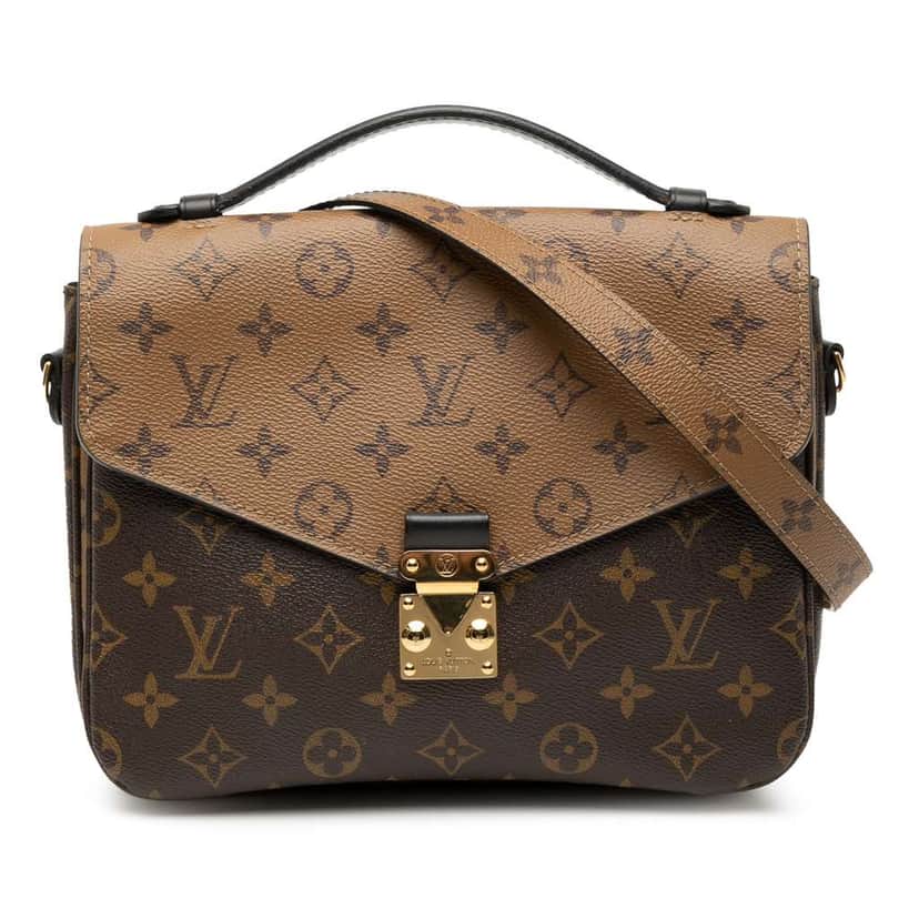 Louis Vuitton Monogram Reverse Pochette Metis Brown Good condition - Front View