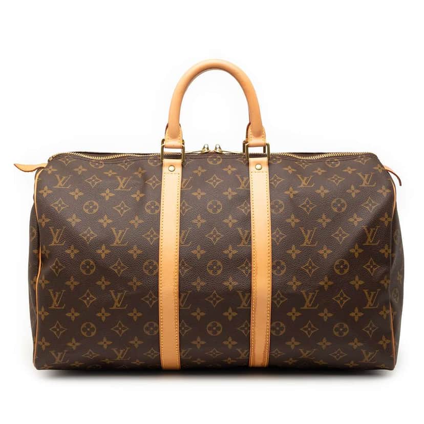 Louis Vuitton Monogram Keepall 45 Brown Good condition - Front View