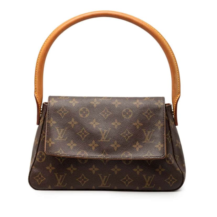 Louis Vuitton Monogram Mini Looping Brown Good condition - Front View
