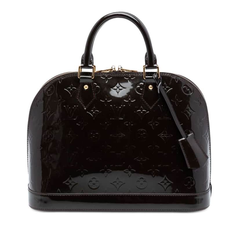 Louis Vuitton Monogram Vernis Alma PM Purple Leather Good condition - Front View